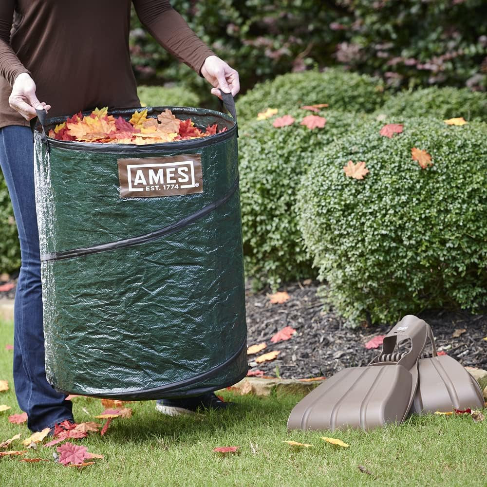 3-Piece Leaf Cleanup Kit with Collapsible Yard Bag & Garden Claws
