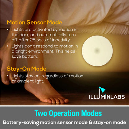 2-Pack Rechargeable Motion-Sensor Cabinet Lights