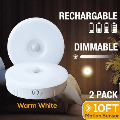 2-Pack Rechargeable Motion-Sensor Cabinet Lights