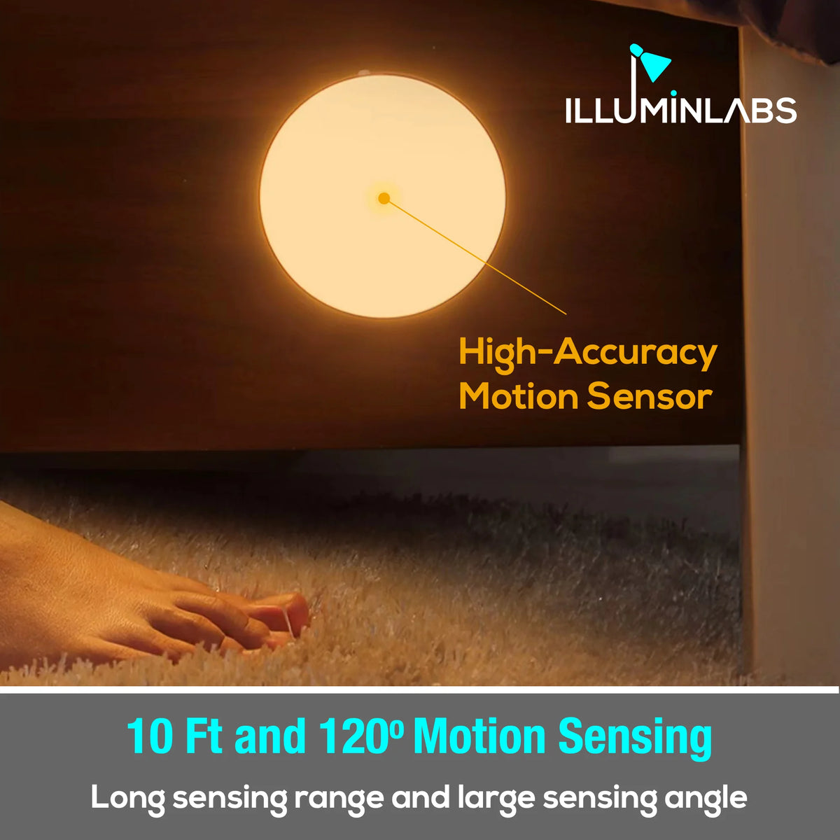 2-Pack Rechargeable Motion-Sensor Cabinet Lights