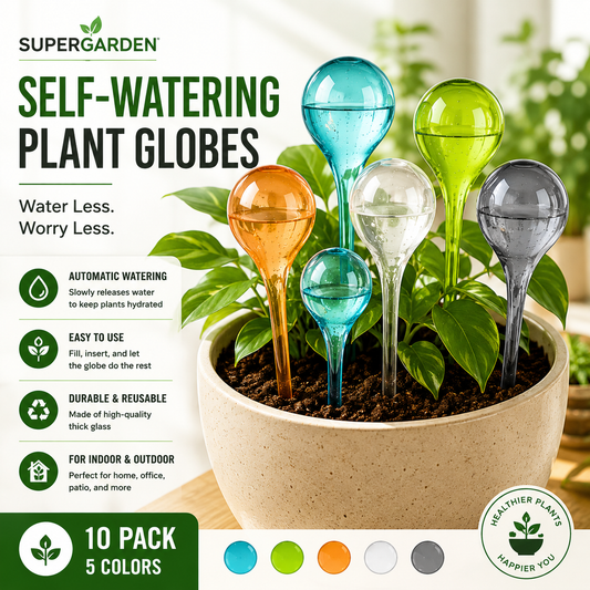Self-Watering Plant Globes – 10 Piece Set