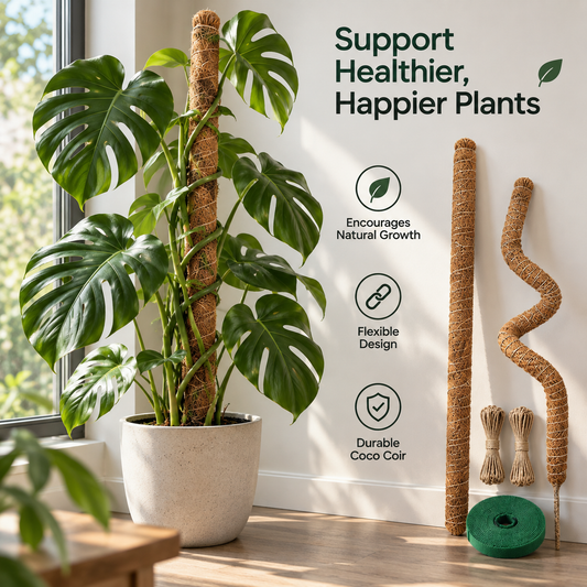 Bendable Coco Coir Moss Poles – 2 Pack