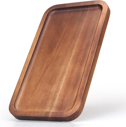 Acacia Wood Serving Tray Decor Small Cheese Charcuterie Boards Wooden Plate